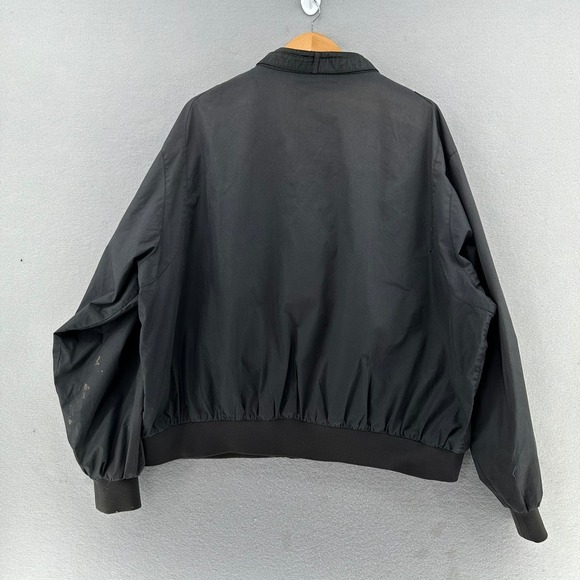 VTG Members Only Black Racer Jacket Mens 3X Lightweight Zip Up Collar 90s 1990s - Picture 3 of 11